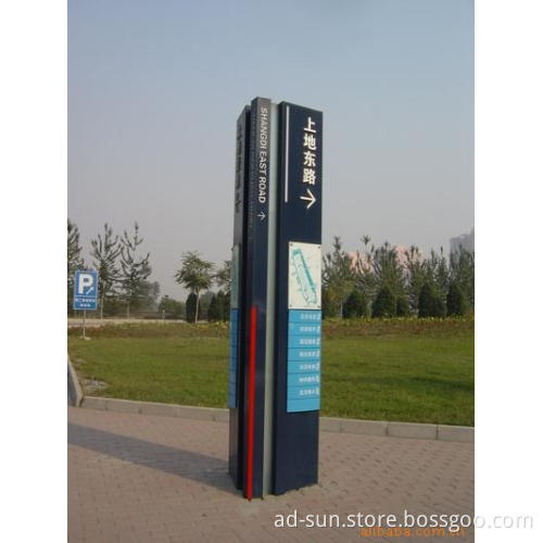 Public Road Directional Post Advertising Real Estate Signs